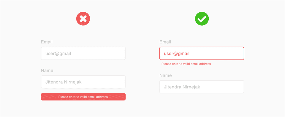 Client-side Validation with inline messages UI